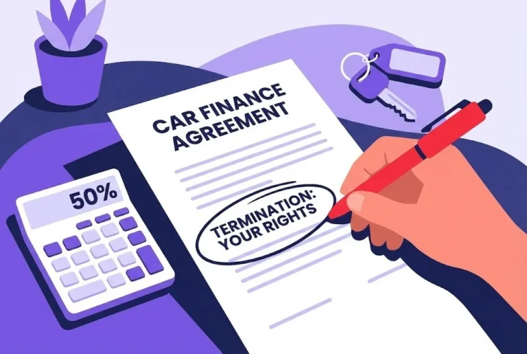 Voluntary Termination clause in a car finance contract.